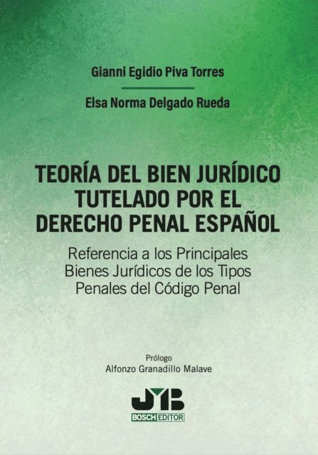 Elsa Norma Delgado Rueda, Gianni Egidio Piva Torres - Teoria del bien juridico tutelado por el Derecho penal espanol, E-bok