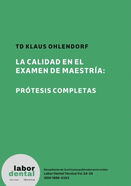 Klaus Ohlendorf - La calidad en el examen de maestría, E-bok
