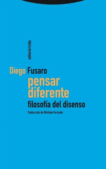 Diego Fusaro - Pensar diferente, E-bok