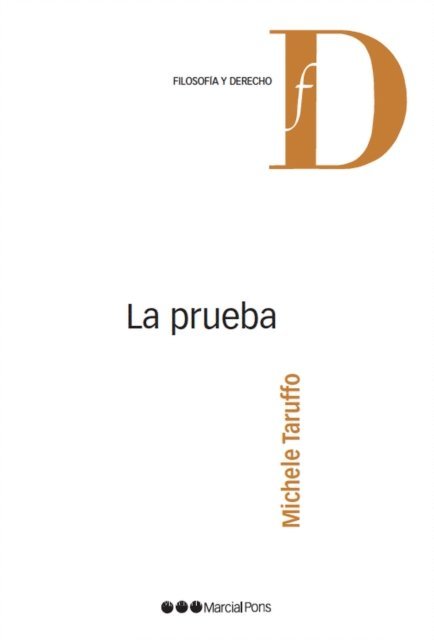 Michele Taruffo - La prueba, E-bok
