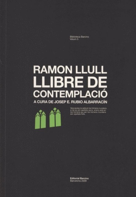 Ramon Llull, Josep Enric Rubio Albarracin - Llibre de contemplació, E-bok