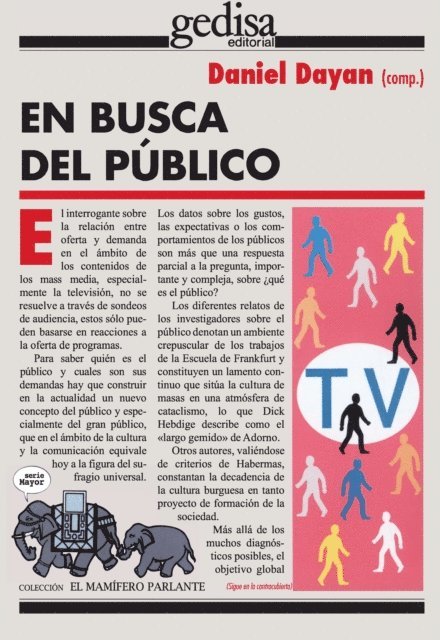 Daniel Dayan - En busca del público, E-bok