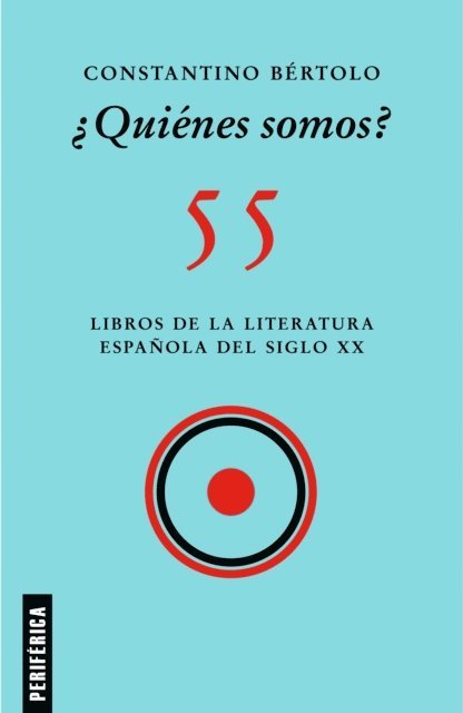 Constantino Bertolo - ¿Quiénes somos?, E-bok