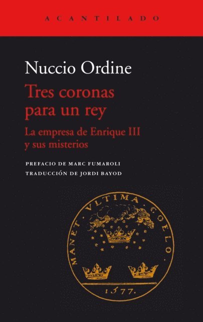 Nuccio Ordine - Tres coronas para un rey, E-bok