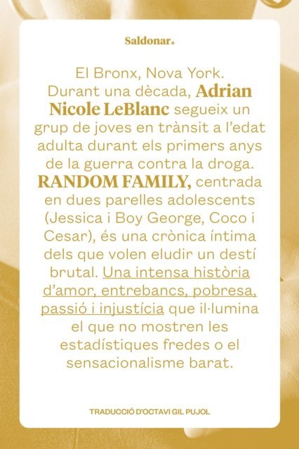 Adrian Nicole LeBlanc - Random Family, E-bok. Tillgänglighet: Lägg i varukorg
