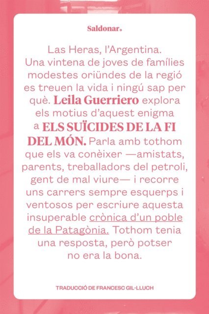 Leila Guerriero - Els suïcides de la fi del món, E-bok