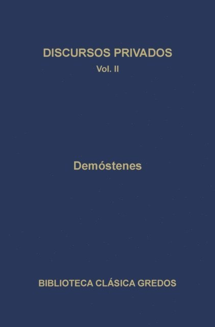 Demostenes - Discursos privados II, E-bok