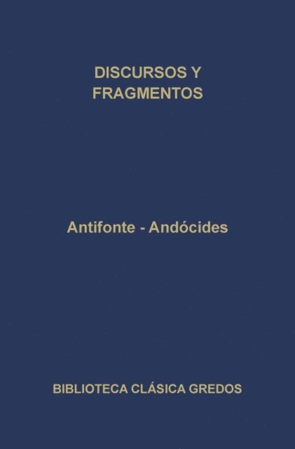 Andocides, Antifonte - Discursos y fragmentos, E-bok