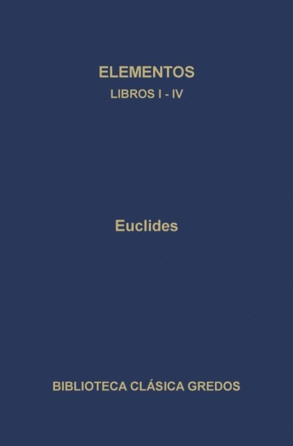 Euclides - Elementos. Libros I-IV., E-bok