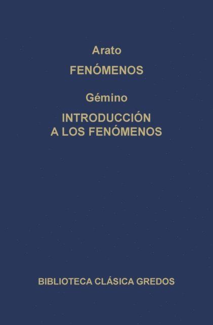 Gemino, Arato - Fenómenos. Introducción a los fenómenos., E-bok