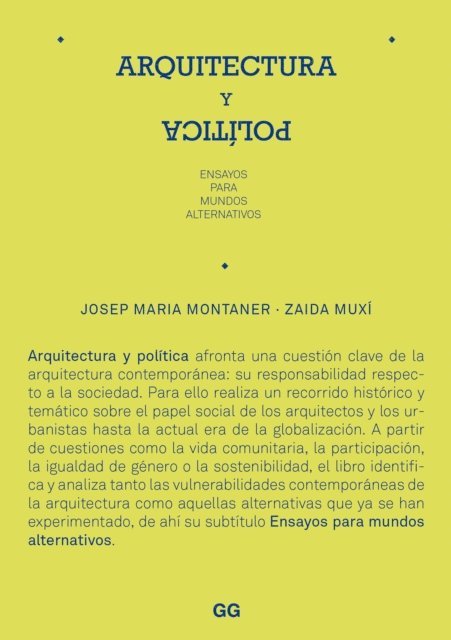 Josep Maria Montaner, Zaida Muxi - Arquitectura y política, E-bok