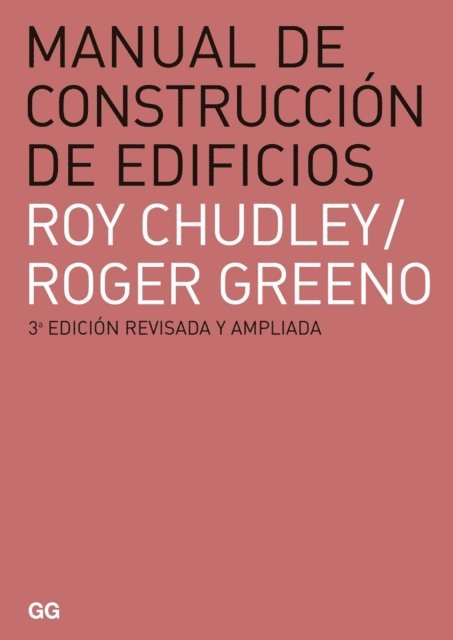 Roger Greeno, Roy Chudley - Manual de construcción de edificios, E-bok