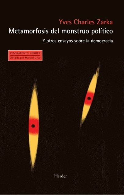 Yves Charles Zarka - Metamorfosis del monstruo político, E-bok