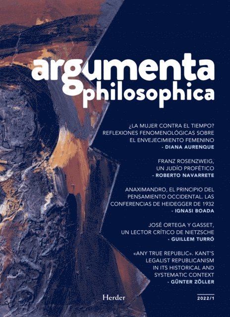 Miquel Seguro - argumenta philosophica 2022/1, E-bok