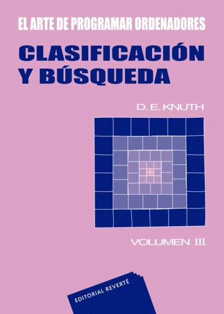 Donald E. Knuth - El arte de programar ordenadores. Clasificación y búsqueda, E-bok