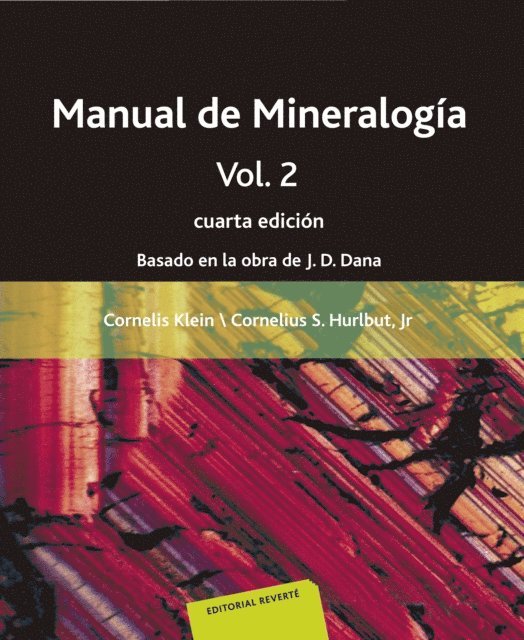 Cornelius S. Jr Hurlburt, Cornelis Klein - Manual de mineralogía. Volumen 2, E-bok