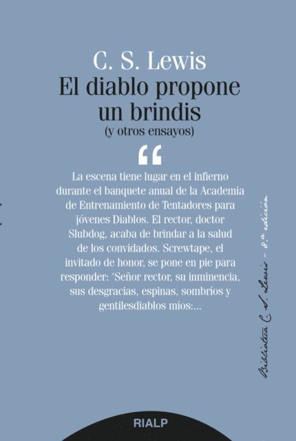 Clive Staples Lewis - El diablo propone un brindis, E-bok