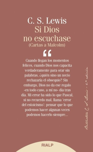 Clive Staples Lewis - Si Dios no escuchase, E-bok