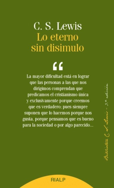 Clive Staples Lewis - Lo eterno sin disimulo, E-bok