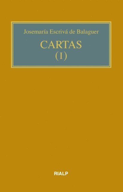 Josemaria Escriva de Balaguer - Cartas I (bolsillo, rústica), E-bok