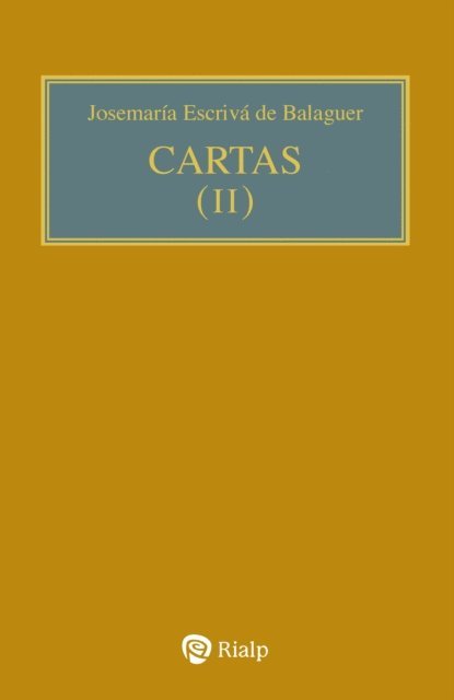 Josemaria Escriva de Balaguer - Cartas II (bolsillo, rústica), E-bok