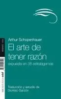 Arthur Schopenhauer - Arte de Tener Razon, El (Edaf), Häftad. Tillgänglighet: Lägg i varukorg