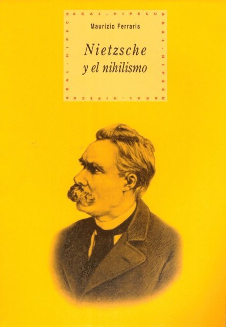 Maurizio Ferraris - Nietzsche y el nihilismo, E-bok