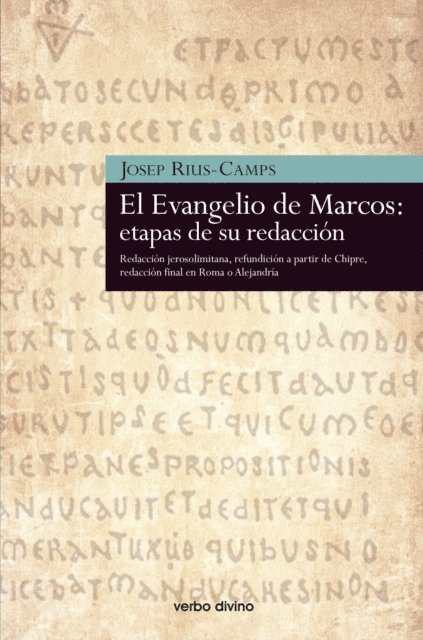 Josep Rius-camps - El Evangelio de Marcos: etapas de su redacción, E-bok