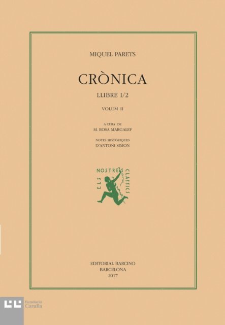Miquel Parets - Crònica. Volum II, E-bok. Tillgänglighet: Lägg i varukorg