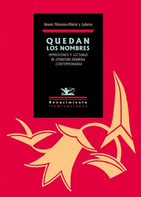 Noemi Montetes-Mairal y Laburta - Quedan los nombres, E-bok