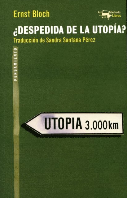Ernst Bloch - ¿Despedida de la utopía?, E-bok