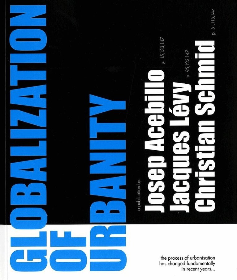 Josep Acebillo - Globalization of Urbanity, Häftad