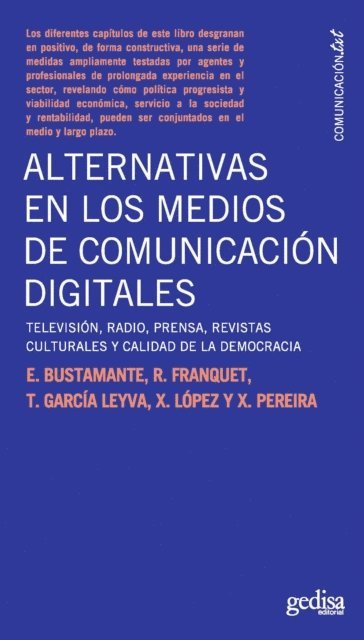 Enrique Bustamante - Alternativas en los medios de comunicación digitales, E-bok