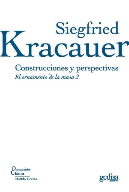 Siegfried Kracauer - Construcciones y perspectivas, E-bok