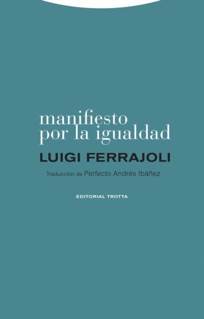 Luigi Ferrajoli - Manifiesto por la igualdad, E-bok