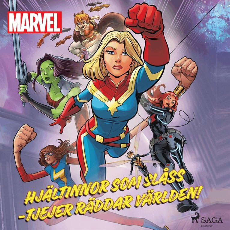 Marvel - Hjältinnor som slåss - Tjejer räddar världen!, Ljudbok