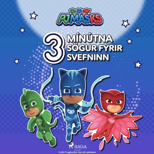 eOne - PJ Masks - 3 mínútna sögur fyrir svefninn, Ljudbok