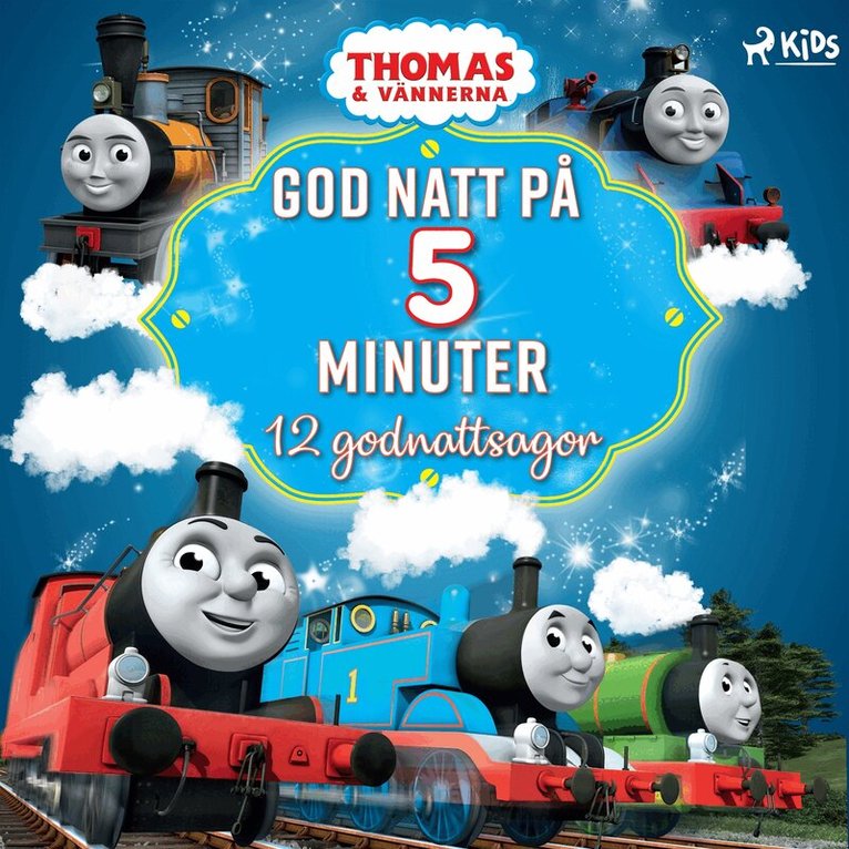 Mattel - Thomas och vännerna - God natt på 5 minuter - 12 godnattsagor, Ljudbok