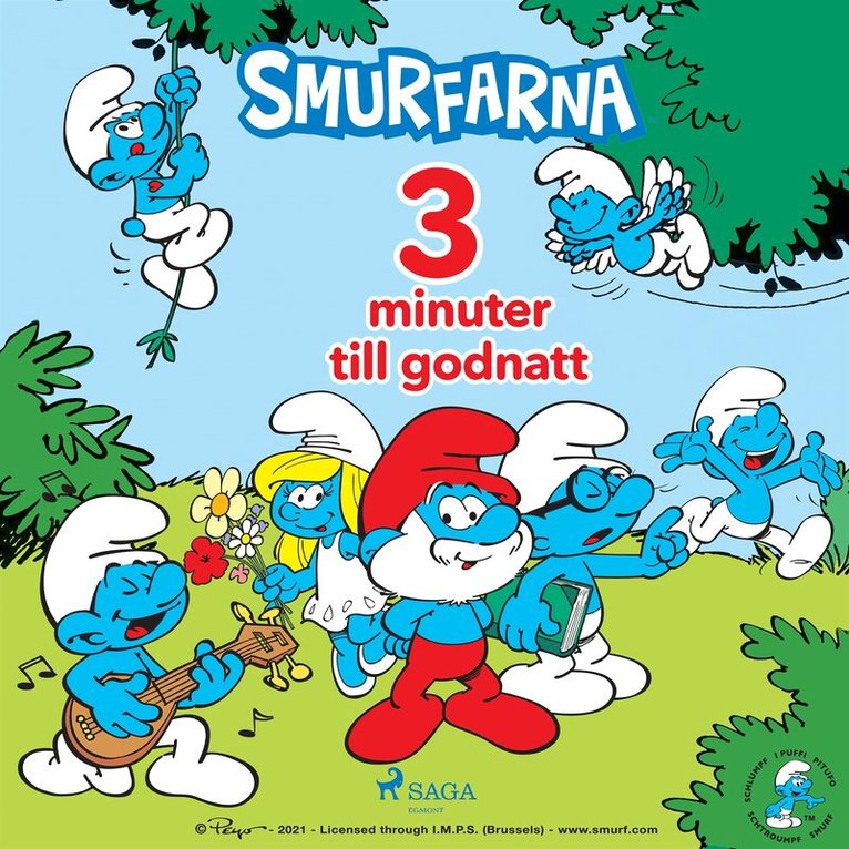 Peyo - Smurfarna - 3 minuter till godnatt, Ljudbok
