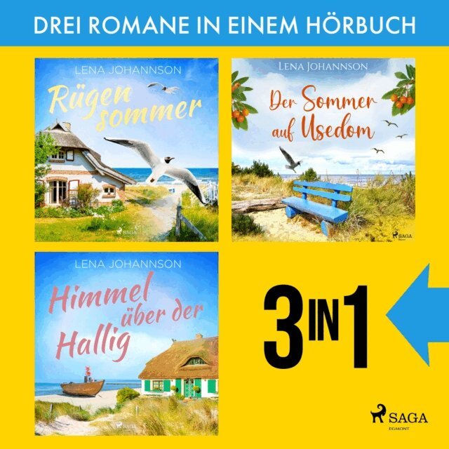 Lena Johannson - Rugensommer, Der Sommer auf Usedom & Himmel uber der Hallig, Ljudbok