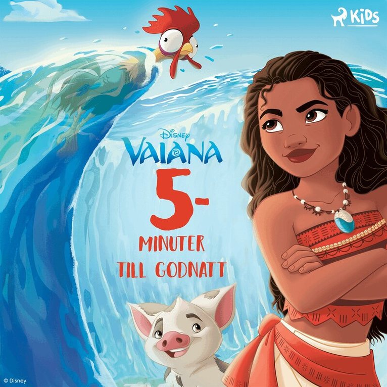 Disney, Lisa Fransson - Fem minuter till godnatt – Vaiana berättelser, Ljudbok