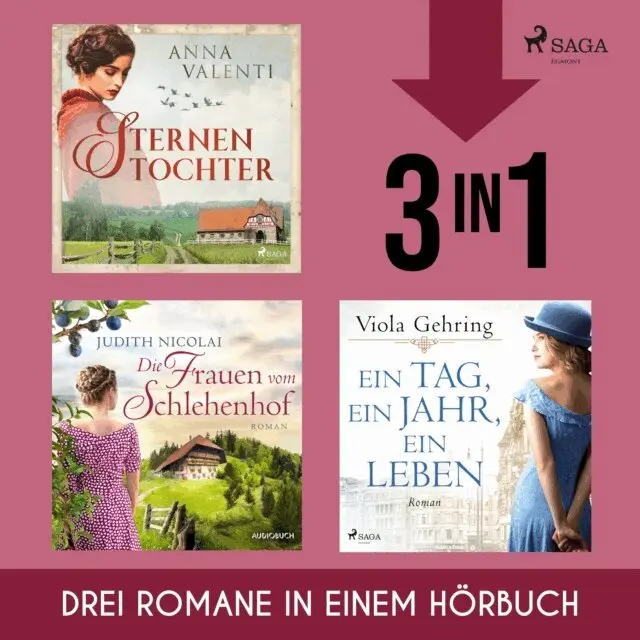 Anna Valenti, Judith Nicolai, Viola Gehring - Sternentochter, Die Frauen vom Schlehenhof & Ein Tag, ein Jahr, ein Leben, Ljudbok. Tillgänglighet: Lägg i varukorg