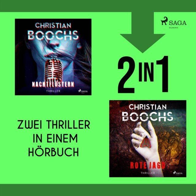 Christian Boochs - Nachtflustern & Rote Jagd, Ljudbok