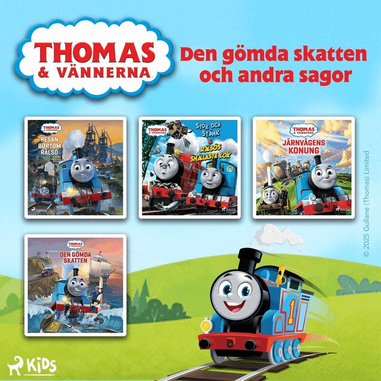 Mattel - Thomas och vännerna – Den gömda skatten och andra sagor, Ljudbok