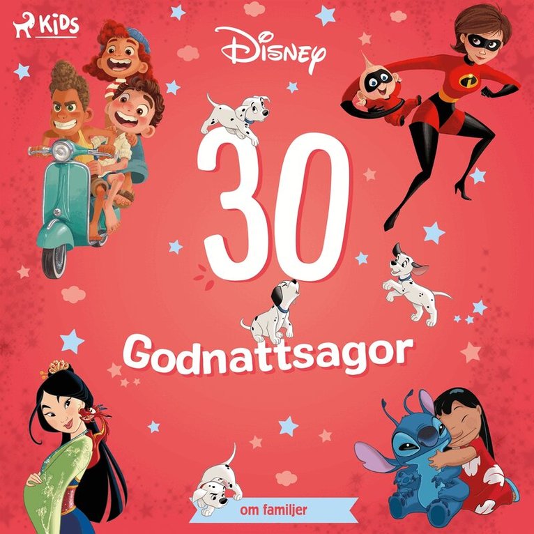 Disney, Lisa Fransson - Disney: 30 godnattsagor om familjer, Ljudbok. Tillgänglighet: Lägg i varukorg