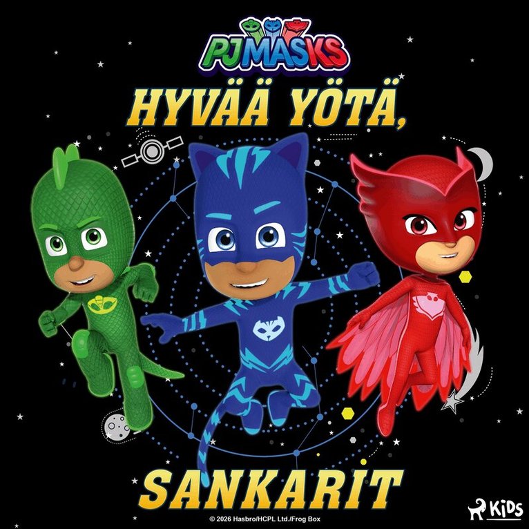 eOne, Tiia Mensio - Pyjamasankarit – Hyvää yötä, sankarit, Ljudbok