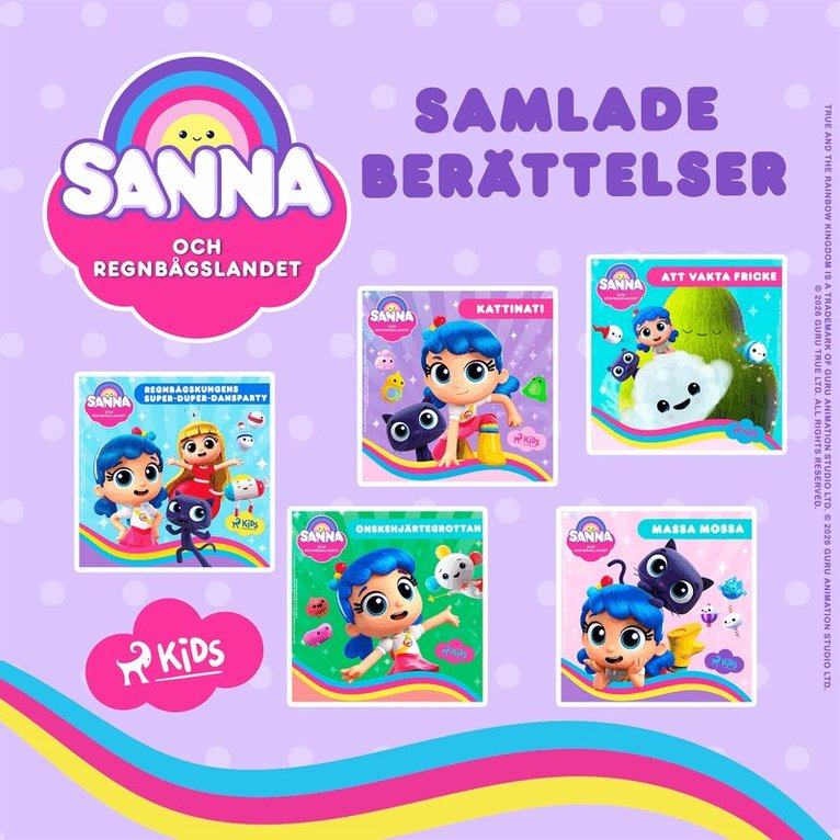 Guru Studio - Sanna och Regnbågslandet: Samlade berättelser, Ljudbok