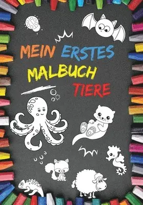 Philip Marrow - Mein Erstes Malbuch Tiere: 100 Tiermotive ab 1-2 Jahren, perfekt für Mädchen und Jungen zur Unterstützung der Feinmotorik, Häftad. Tillgänglighet: Lägg i varukorg