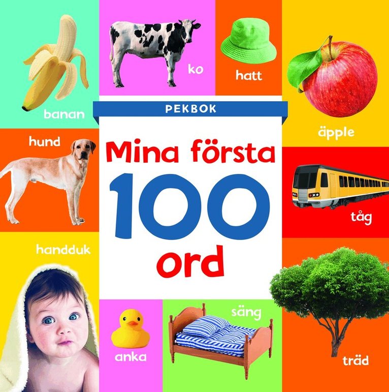 Pekbok. Mina första 100 ord, Kartonnage