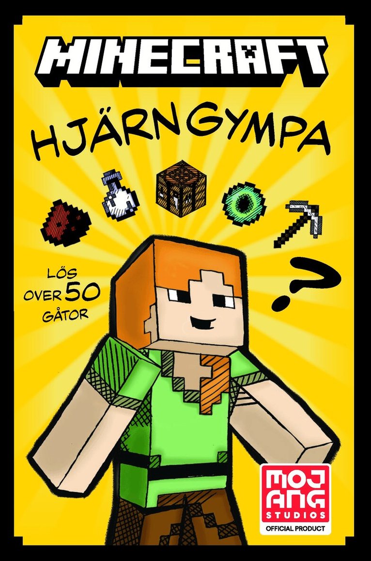 Minecraft. Hjärngympa : lös över 50 gåtor, Inbunden